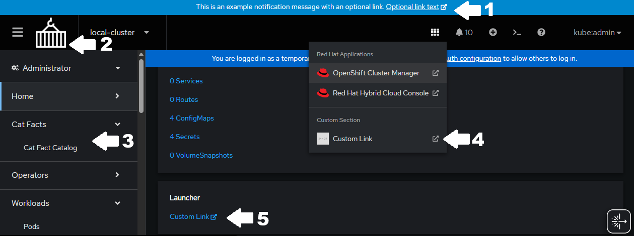 console customizations
